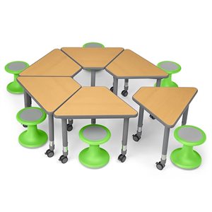 Zone d'apprentissage de la chaise oscillante Flex-Space - Vert