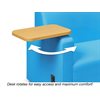 Flex-Space Comfy Chair with Desk & Power