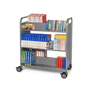 Chariot à livres double face Flex-Space