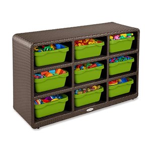 Outdoor 9-Cubby Storage Unit