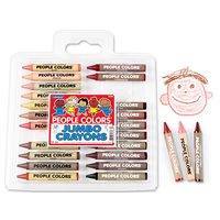 Jumbo People Colours® Crayons 24 Count - Single Set