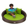 Chaise longue confortable en plein air