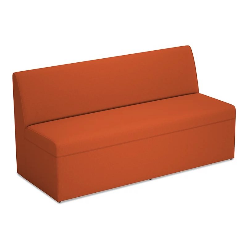 Modern Edge Modular Couch for Three-Autumn Orange