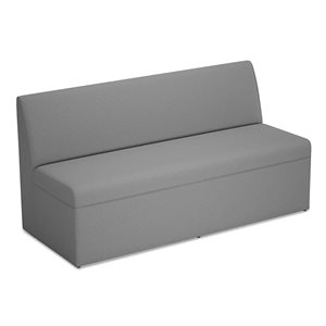 Modern Edge Modular Couch for Three-Slate Grey