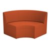 Modern Edge Canapé incurvé modulaire - Orange d'automne
