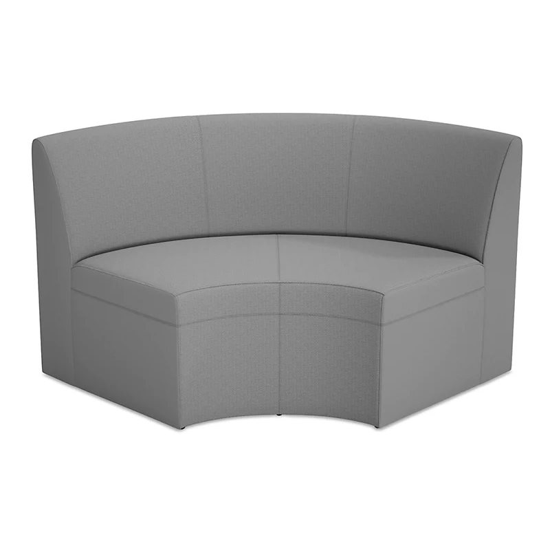 Modern Edge Modular Curved Couch-Slate Grey