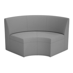 Modern Edge Modular Curved Couch-Slate Grey