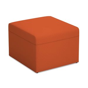 Modern Edge Modular Ottoman-Autumn Orange