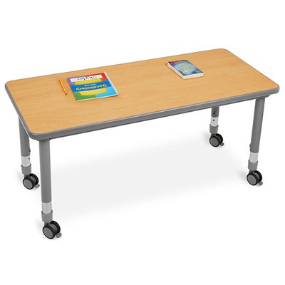 Bureau mobile Flex-Space pour deux - Érable