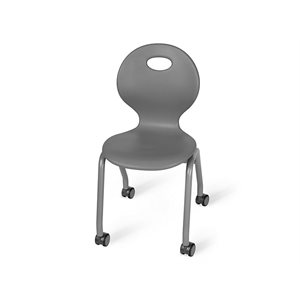 Flex-Space 13.5" Ergo Glide Mobile Chairs - Gray