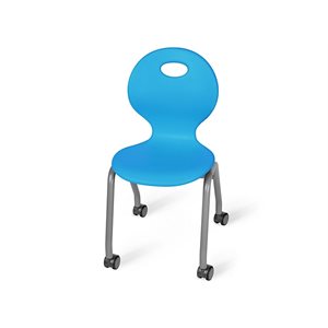 Flex-Space 15.5" Ergo Glide Mobile Chairs - Blue