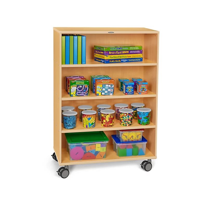 Flex-Space Mobile 4-Shelf All-Purpose Storage Unit