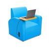Flex-Space Comfy Chair with Desk & Power