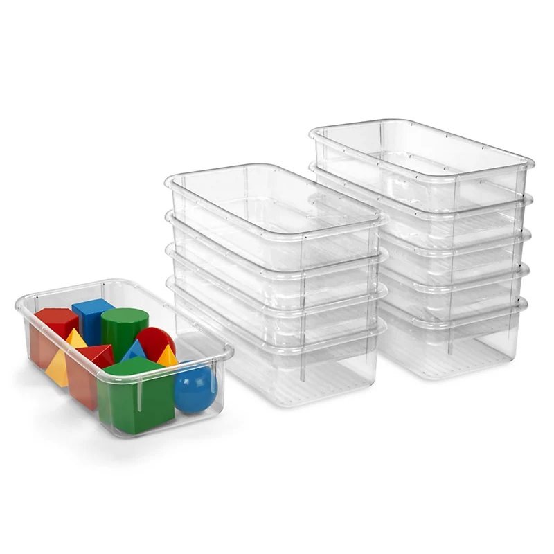 Bacs transparents Flex-Space - Lot de 10