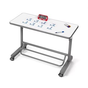 Flex-Space Write & Wipe Mobile Standing Desk for Two