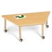  Table trapézoïdale mobile, 30" X 60"