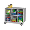 Unité de rangement mobile Flex-Space à 6 compartiments - gris moderne