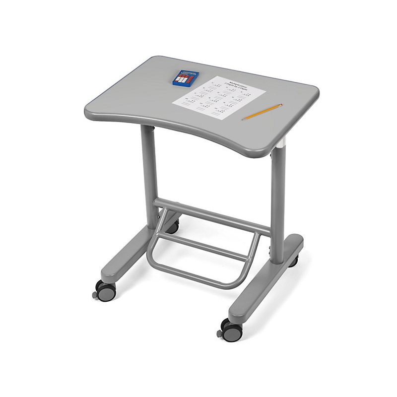 Bureau debout mobile Flex-Space - gris moderne