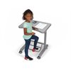 Bureau debout mobile Flex-Space - gris moderne