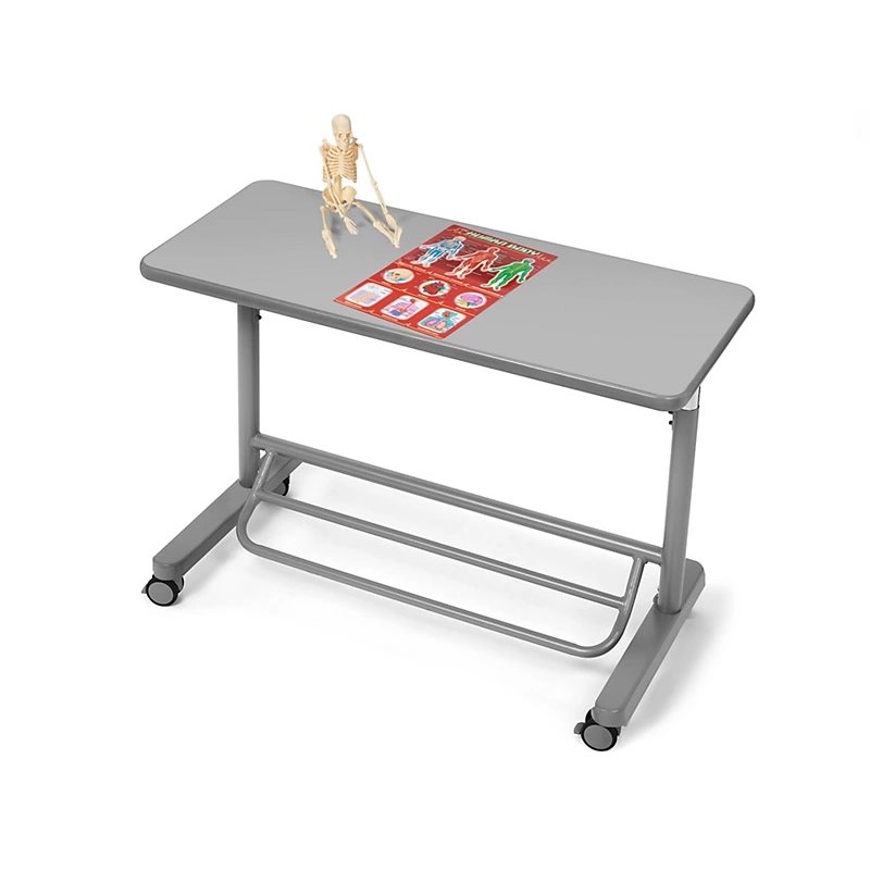 Bureau debout mobile Flex-Space pour deux - gris moderne Bureau debout mobile Flex-Space pour deux - gris moderne