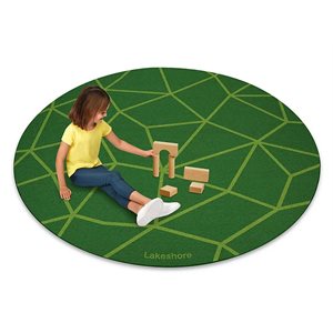  Tapis rond en mosaïque naturelle Just Like Home ™ rond de 6 pieds