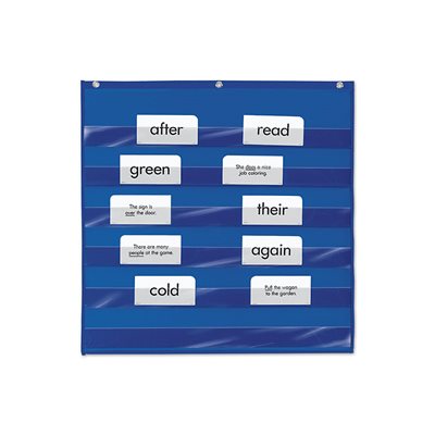 Heavy-Duty Small Pocket Chart - Blue