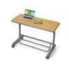 Bureau debout mobile Flex-Space pour deux - Érable moderne