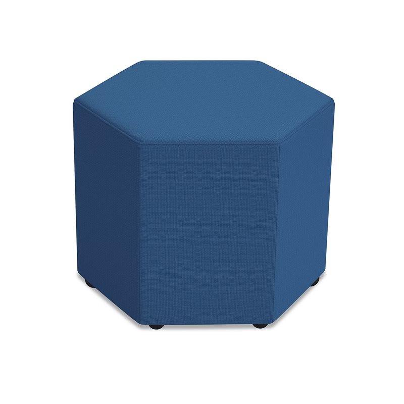 Siège de salon hexagonal mobile Modern Edge - Bleu nuit