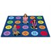 Colourful Buttons Carpet For 20-8’ X 9’