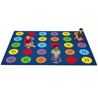 Colourful Buttons Carpet For 30 - 9’ X 12’