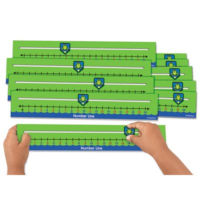 Number Line Slider Boards - Set of 10