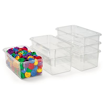 Clear-View Bins - Set Of 6