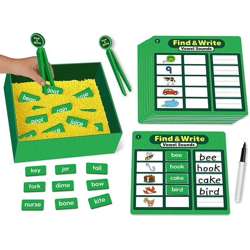 Find & Write Vowel Sounds Activity Centre