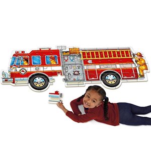 Casse-tête de plancher de camion de pompiers