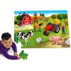 Puzzle sur le sol de la ferme