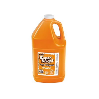 Bright Liquid Tempera 1 Gallon-Orange Bright Liquid Tempera 1 Gallon-Orange