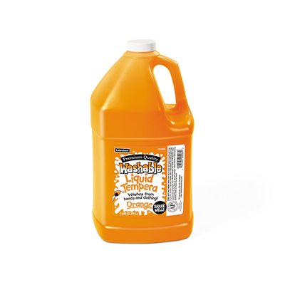 Tempera Liquide Lavable - Gallon - Orange Tempera Liquide Lavable - Gallon - Orange