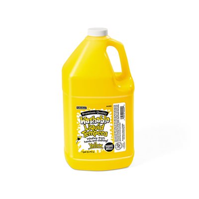Tempera Liquide Lavable - Gallon-Jaune
