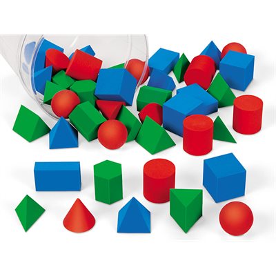 Formes géométriques en mousse - 45 pièces Formes géométriques en mousse - 45 pièces