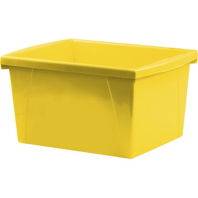 Poubelle de rangement pour salle de classe - 4 gallons, jaune Poubelle de rangement pour salle de classe - 4 gallons, jaune