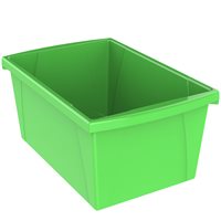 Poubelle de rangement pour salle de classe - 5,5 gallons, vert