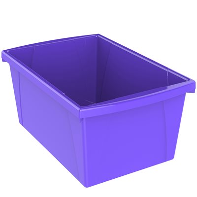 Classroom Storage Bin- 5.5 Gallon, Purple Classroom Storage Bin- 5.5 Gallon, Purple