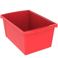 Classroom Storage Bin- 5.5 Gallon, Red