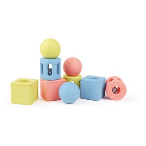 Trio de hochets géométriques