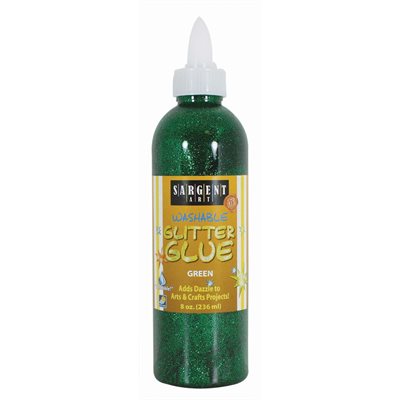 8 oz. Glitter Glue - Green