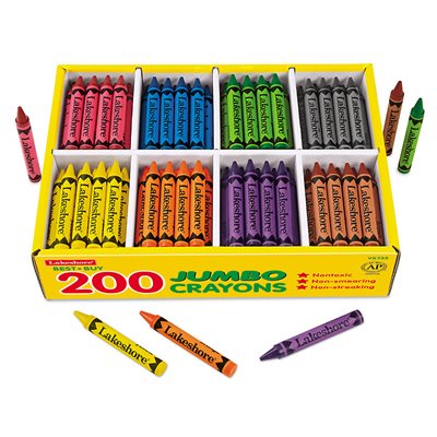 Best-Buy Jumbo Crayons - 8 Colour Box