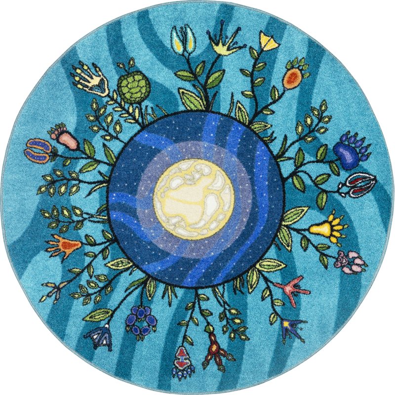 Garden of Relatives 5'4" Carpet - Round*