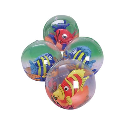 Ballon de Plage Poisson - Paquet de 12 Ballon de Plage Poisson - Paquet de 12