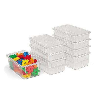 Clear-View Bins-Set of 8