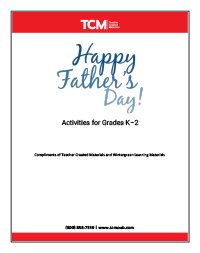 Fathers Day Activity Pages K-2_WG-Thumbnails